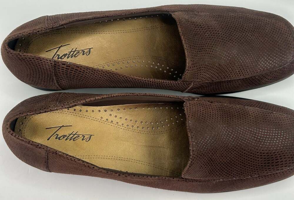 Trotters Dea Slip-On Textured Leather Loafers Sz 11M - Picture 6 of 6